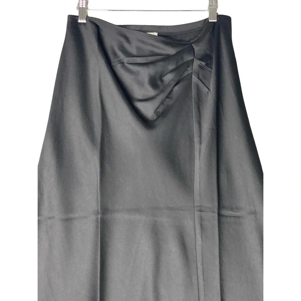 Status by Chenault Womens‎ A-line Midi Skirt in Black Size Medium